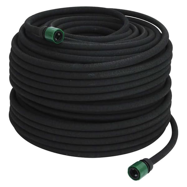 Fuktslang svart 0,6" 100 m gummi