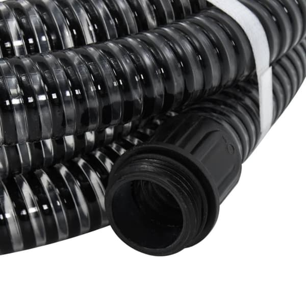Sugslang med kopplingar mässing svart 1,1" 5 m PVC