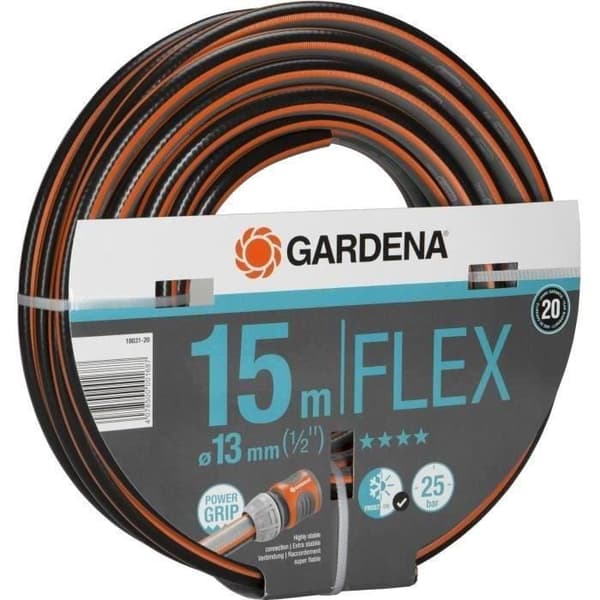 Comfort FLEX trädgårdsslang - GARDENA - 15m - Ø13mm - Kvistfri och formstabil - 20 års garanti