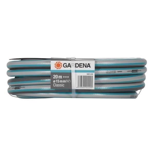 GARDENA Classic bevattningsslang - Längd 20m - Ø15mm - Högtrycksmotstånd 22 bar - 12 års garanti