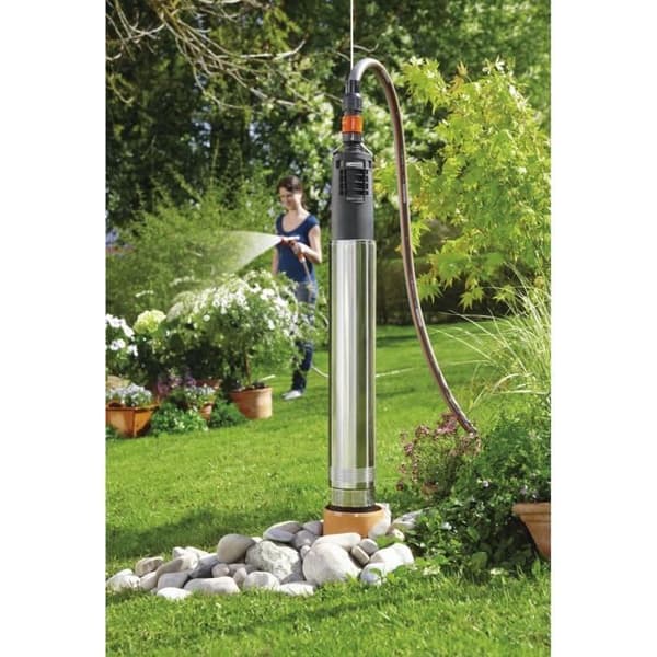 Nedsänkt borrpump - Gardena - 6000/5 rostfritt stål automatisk - Flöde 6000 l/h - Automatisk - Elektrisk