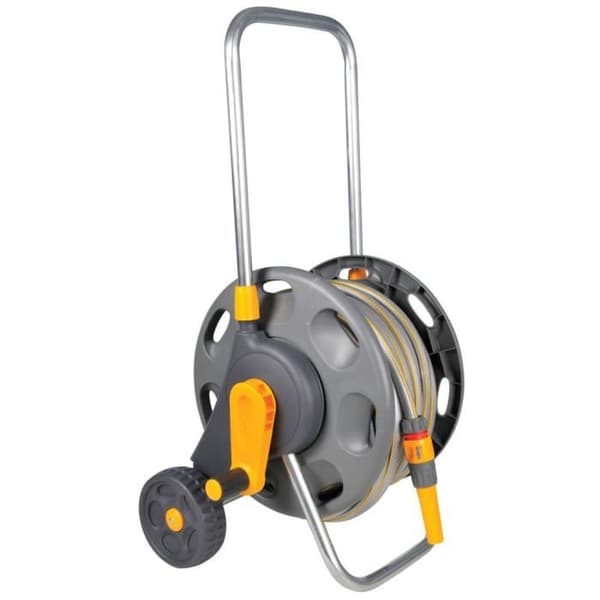 Slangupprullare - HOZELOCK - 45 m - 20 m slang - Spraypistol - På hjul