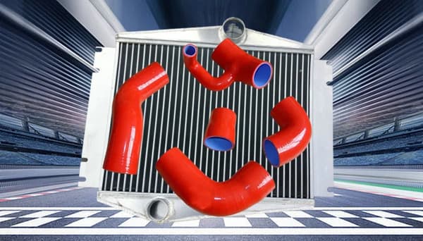 Turbo Intercooler & Boost Pipe Silikoneslange, Kompatibel med Volvo 850, Overlegen Pasform og Ydeevne,Rød