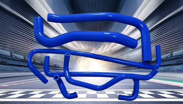 Silicone Varmelegeme Radiator Kølevandsslange, Høj Temperatur Modstand, Holdbar Tryk Kapacitet,Blå