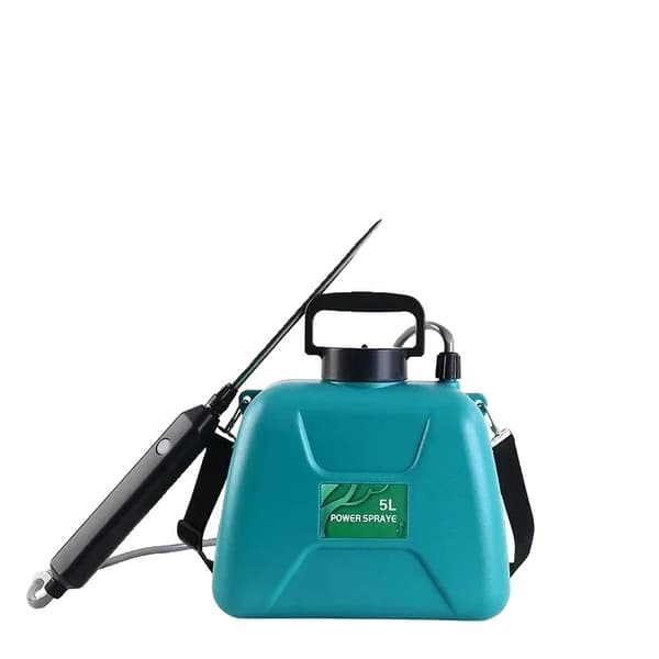 Elektrisk Sprøjte, Flaske Kapacitet, 2400mAh Batteri, Justerbar Dyse,5L Grøn