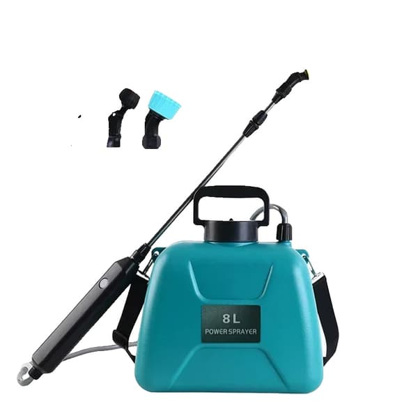 Elektrisk Spruta, Flasketillstånd, 2400mAh Batteri, Justerbar Munstycke,8L Grön