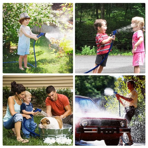 Magic Hose flex trädgårdsslang / vattenslang - grön eller blå - flera längder -
