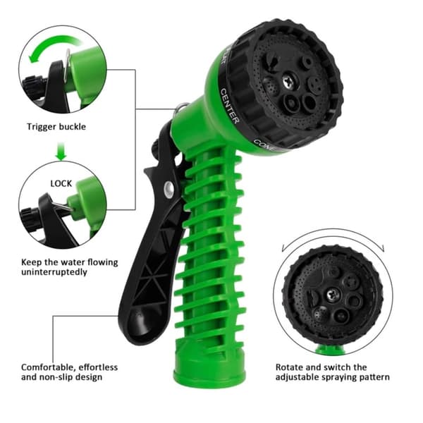 Magic Hose flex trädgårdsslang / vattenslang - grön eller blå - flera längder -