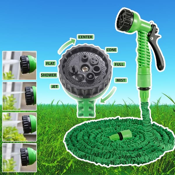 Magic Hose flex trädgårdsslang / vattenslang - grön eller blå - flera längder -