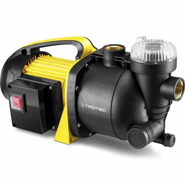 Trädgårdspump - TROTEC - TGP 1005 E - 1000 watt - Max. flöde 3300 l/h - Pump höjd 42 m