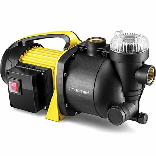 Trädgårdspump - TROTEC - TGP 1005 E - 1000 watt - Max. flöde 3300 l/h - Pump höjd 42 m