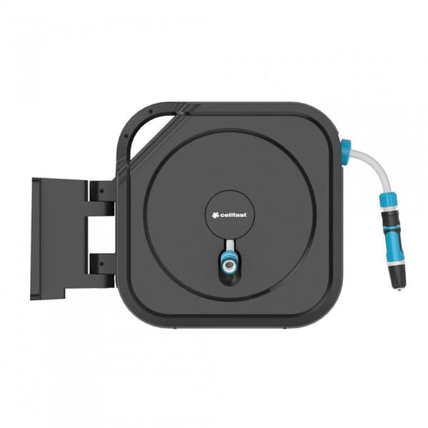 Cellfast automatisk rulle, 30m 1/2'' slang, sprinkler, kopplingar, ERGO XL