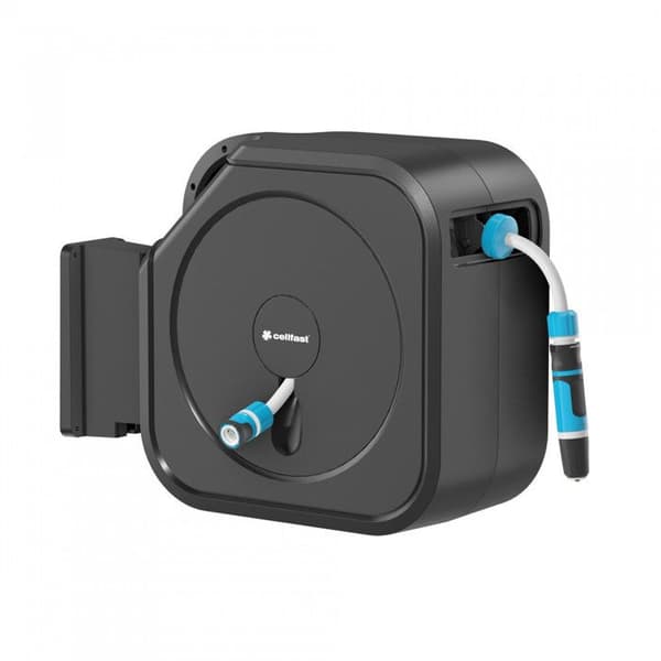 Cellfast automatisk rulle, 30m 1/2'' slang, sprinkler, kopplingar, ERGO XL