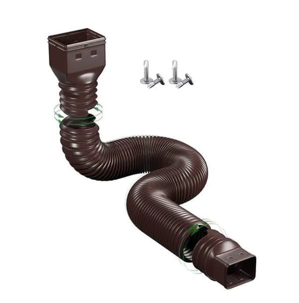 Lollanda Rännf förlängning 21-60 tum / Förlängningsslang, Extention Hose - Flexibel, med Skruvar