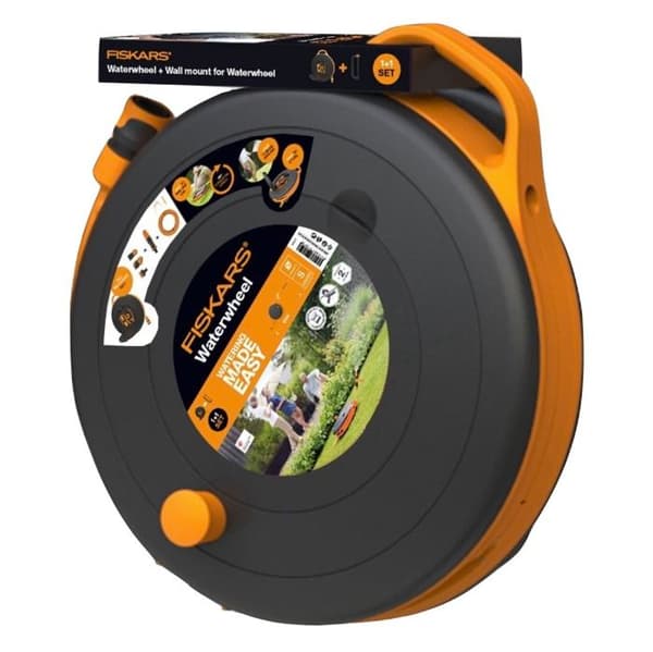Fiskars Waterwheel PlusS Slangvinda / Vattentank / Slang 15 m 3/8" (1020436)