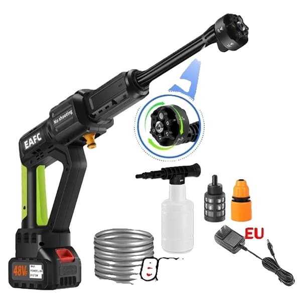 Bilvasker Gun, Højtryk, Bærbar, EU-stik