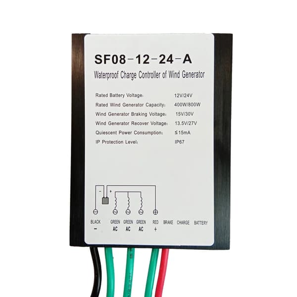 Tuuligeneraattorin lataussäädin, 12V/24V yhteensopivuus, maksimi virta 30A,Rakenna sisään Off Grid, 12V 24V Auto
