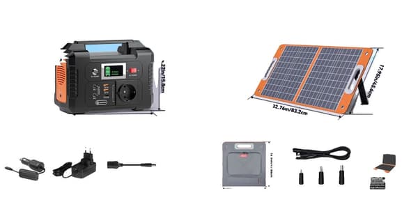 Bärbar kraftstation, 151Wh kapacitet, 200W AC-utgång,EU 230V och TSP60W