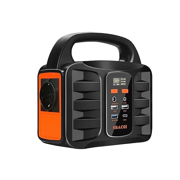Bærbar solgenerator, 200W effektudgang, 42000mAh kapacitet,SBAOH T101 200W, EU