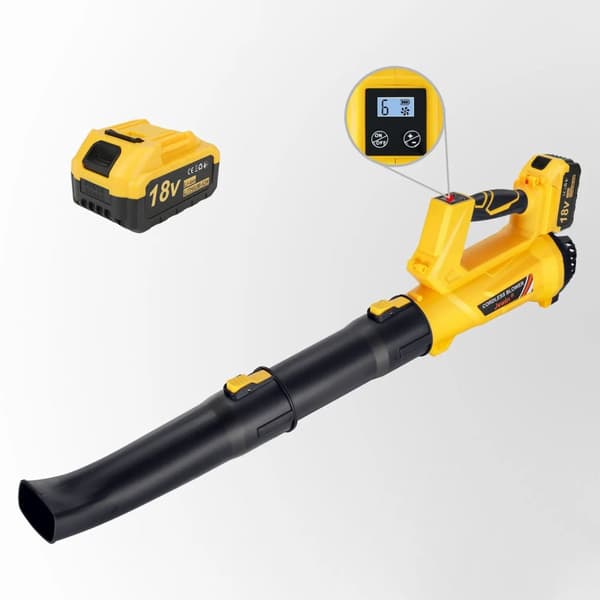 Elektrisk Blæser, 1500W Effekt, 240 km/t Maksimal Vindhastighed,1 batteri EU-stik