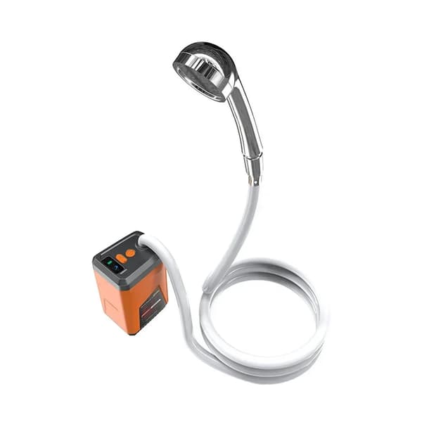 Bærbar elektrisk bruser, genopladeligt batteridrevet, vandtæt design,Orange 1 Tilstand