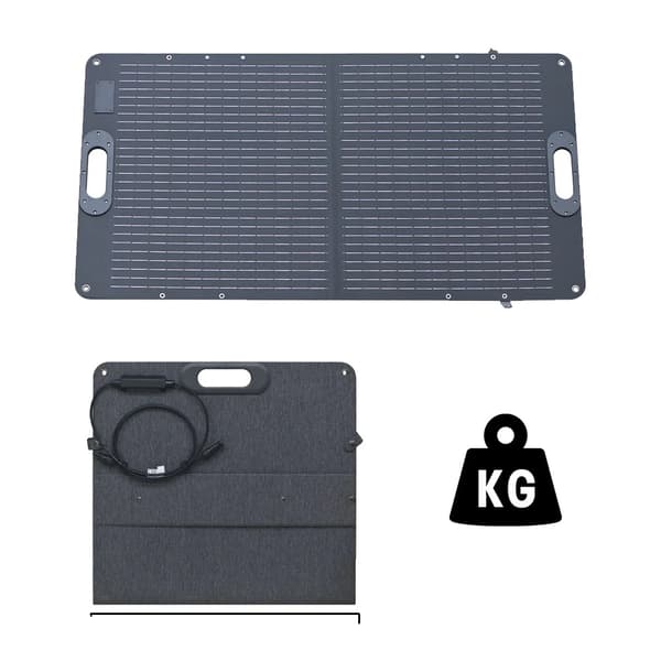 Aurinkogeneraattori, kannettava voimalaitos, taitettavat aurinkopaneelit,100W Aurinkopaneeli