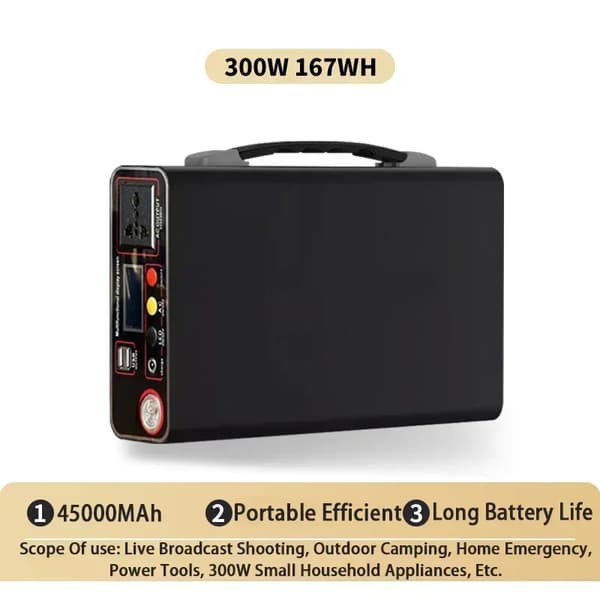 Bærbar Strømstation, 300W Udgivelse,300W45000mAh