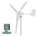 Miniatyrbild 1 av 2: Vindkraftgenerator, CE-certifierad, hållbar axel av rostfritt stål,med mppt-kontroller, 48V, 2000W