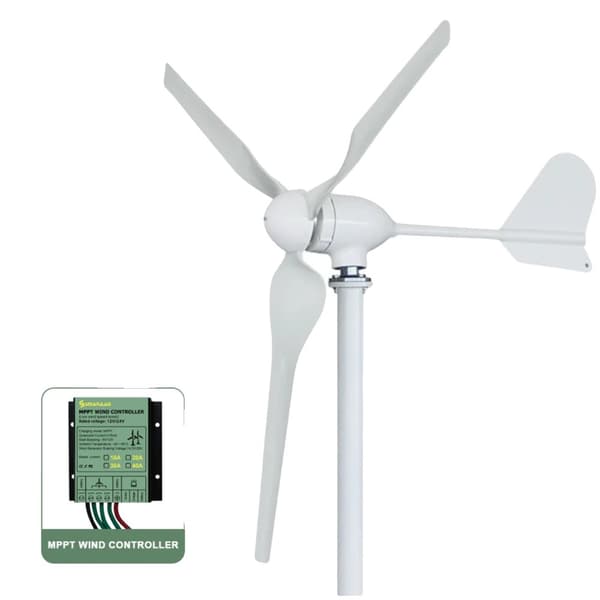 Vindkraftgenerator, CE-certifierad, hållbar axel av rostfritt stål,med mppt-kontroller, 48V, 2000W