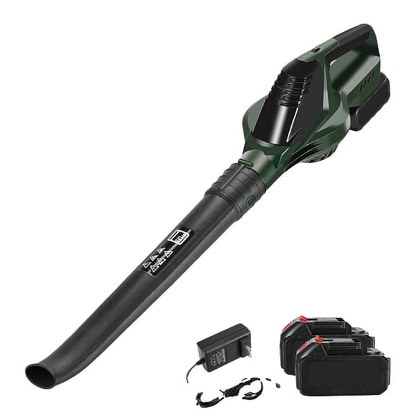 21V Langaton Sähkökäyttöinen Ilmapuhallin, 5. Vaihteen Säädön, Huippuilmavolyymi 0-3.8 m³/min,Kanssa 2XBattery