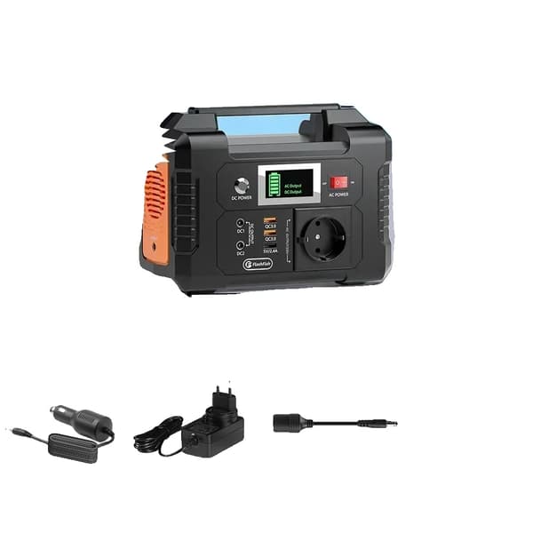 Bærbar solgenerator, 200W AC-output, 151Wh kapacitet,230V EU