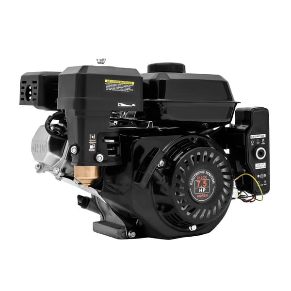 4-takts benzinmotor, 7,5 HK, 210 CC,sort