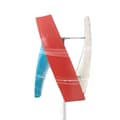 Miniatyrbillede 1 af 2: Vertikal Vindmølle Generator, 400W Effektudgang, 3 Glasfiberblade,3 Klinger, Rød, 450W