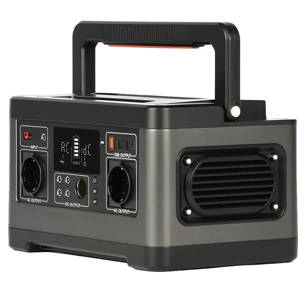 Kannettava energiasäiliö, 520Wh kapasiteetti, 500W AC-lähtö, useita USB-lähtöjä,Flashfish P63