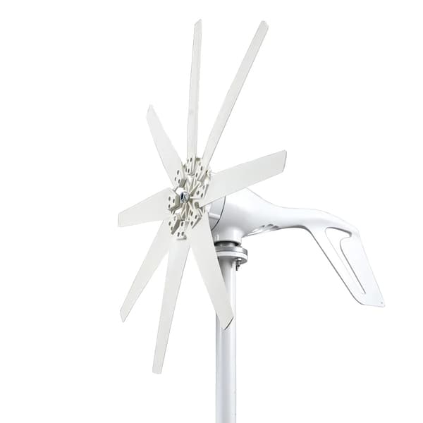 2000W Vindmøllegenerator, 8 blade for høj effektivitet, vandtæt design for holdbarhed,2000W 8 knive, Med Mppt Charge, 12V