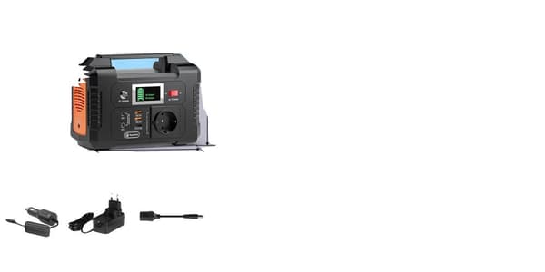 Bærbar solgenerator, 151Wh kapacitet, 200W AC output,151Wh E200 230V