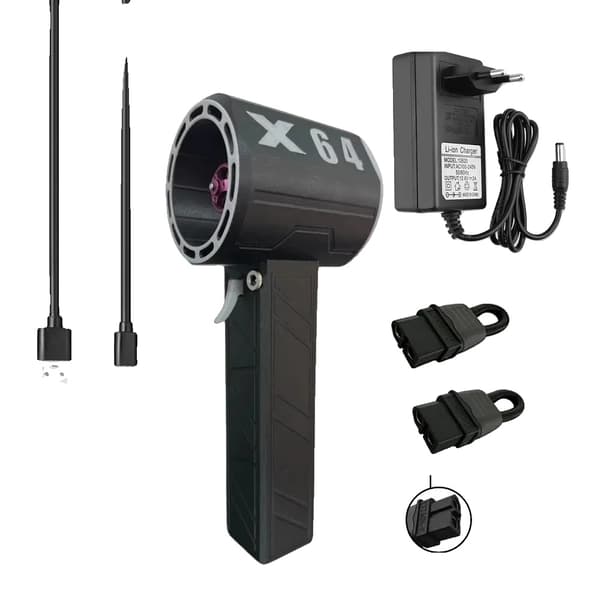 Turbo Blæser, 1000W Effekt, 1400g Skub, 8000mAh Batteri,A(EU)