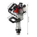 Pikkukuva 2 / 4: Bensiini-powered Post Driver, 32,7 cm³ iskutilavuus, 7000 r/min nopeus, yksisylinterinen moottori,Jh-55