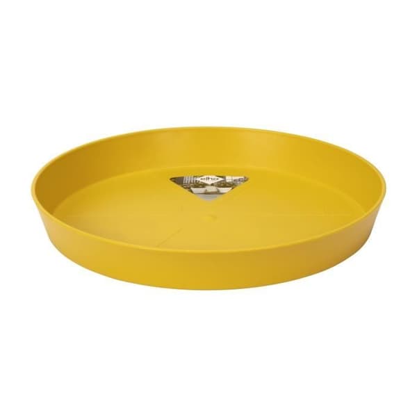 ELHO Loft Urban 14 rund tefat - Exteriör - Ø 13,9 x H 1,9 cm - Okergul