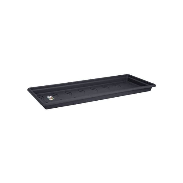 Grön Basic XXL Planterfat - ELHO - Svart - Plast - Ø 72,2 x H 5,5 cm
