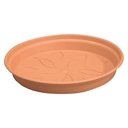 Fat - Elho - 2055410 - Brun/Röd - 41 x 41 x 6 cm - Trädgård