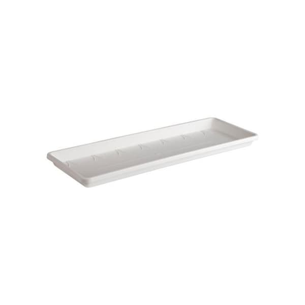 Fat - Elho - Barcelona - Vit - 50 x 17 x 3 cm - Rektangulär