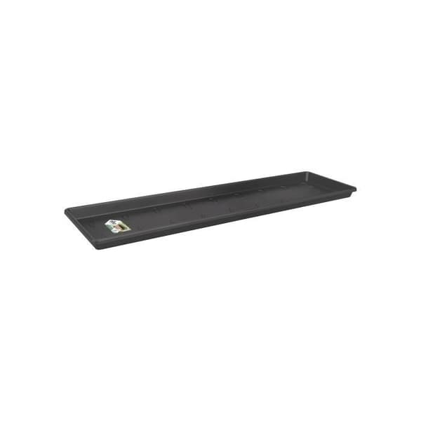 ELHO Fat för balkongkruka Green Basics 40 - Utomhus &amp; Balkong - Ø 37,3 x H 2,4 cm - Living svart