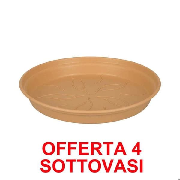 ERBJUDANDE 4 SOTTOVASO GREEN BASICS GROWPOT FAT 34CM MILD TERRA ELHO