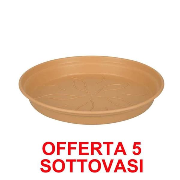 ERBJUDANDE 5 SOTTOVASO GREEN BASICS GROWPOT FAT 10CM MILD TERRA ELHO