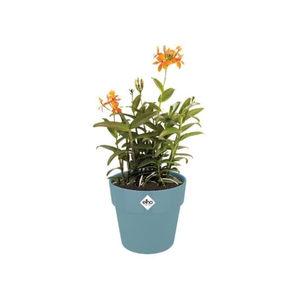 ELHO B.for Original rund blomkruka 30 - Blå - Ø 30 x H 27 cm - inredning - 100% återvunnen