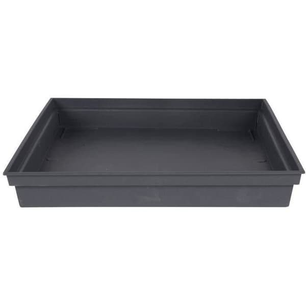 EDA Toscana fyrkantigt fat - 26,7 x 26,7 x H 3,8 cm - Kolgrå