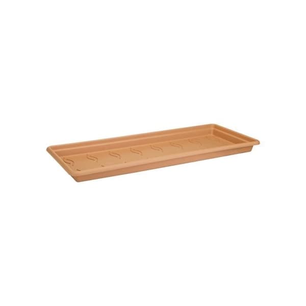ELHO Planteringsfat Green Basics 100 - Mjuk terrakotta - XXL - Utomhus - Ø 89,7 x H 5,7 cm
