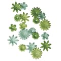 Miniatyrbild 1 av 2: Pappersblommor Grön medel 1,5 till 2,5 cm 36 st.