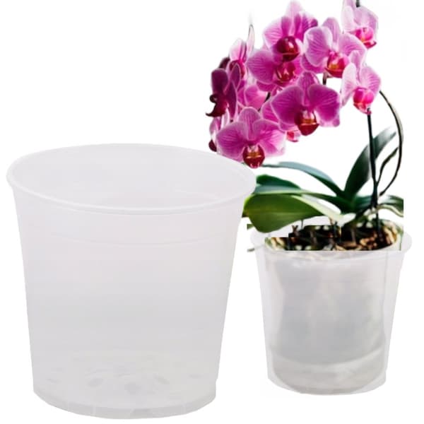 Plastproduktionspotte til orkideer 17 cm